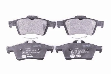 Тормозные колодки дисковые, комплект HELLA 8DB 355 015-761