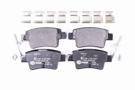 Тормозные колодки дисковые, комплект HELLA 8DB 355 015-861