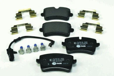 Колодки гальмівні дискові з Датчиком, комплект; задн. HELLA 8DB355016001