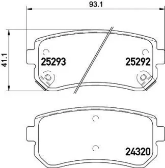 Тормозные колодки дисковые, комплект HELLA 8DB 355 016-221