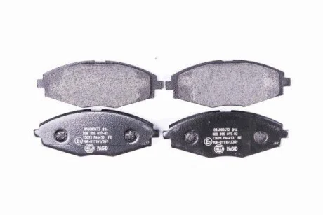 Тормозные колодки дисковые, комплект HELLA 8DB 355 017-021