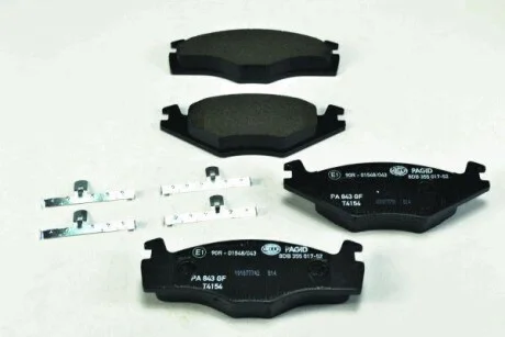 Тормозные колодки дисковые, комплект HELLA 8DB 355 017-521