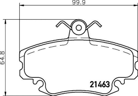 Тормозные колодки дисковые, комплект HELLA 8DB 355 018-131