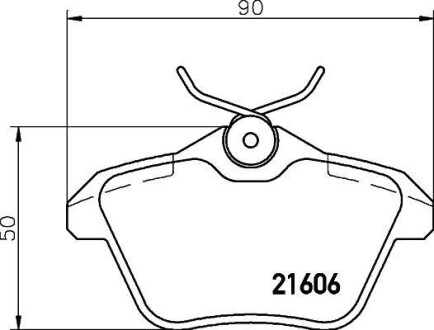 Тормозные колодки дисковые, комплект HELLA 8DB 355 018-291