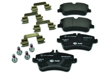 Тормозные колодки дисковые, комплект HELLA 8DB 355 018-351