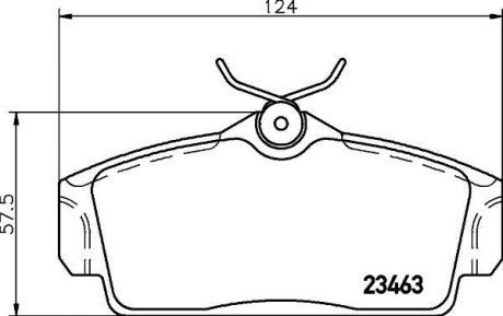 Тормозные колодки дисковые, комплект HELLA 8DB 355 018-441