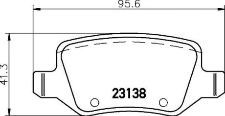 Тормозные колодки дисковые, комплект HELLA 8DB 355 018-531
