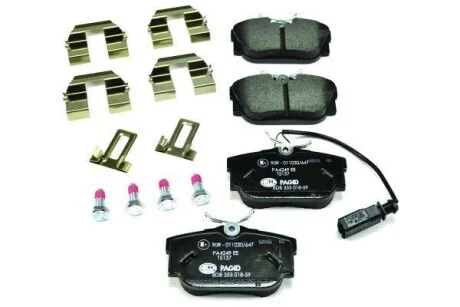 Тормозные колодки дисковые, комплект HELLA 8DB 355 018-591