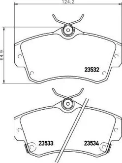 Тормозные колодки дисковые, комплект HELLA 8DB 355 018-651