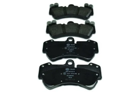 Тормозные колодки дисковые, комплект HELLA 8DB 355 018-701