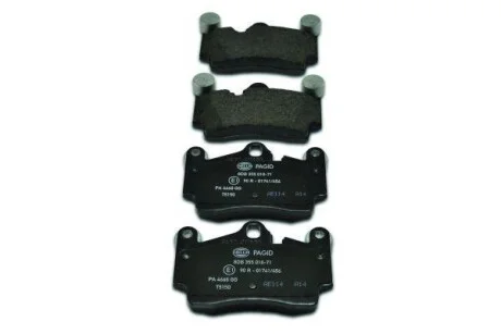 Тормозные колодки дисковые, комплект HELLA 8DB 355 018-711