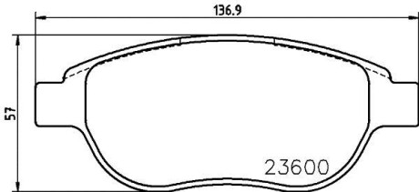 Тормозные колодки дисковые, комплект HELLA 8DB 355 018-871 (фото 1)