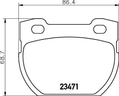 Тормозные колодки дисковые, комплект HELLA 8DB 355 019-231