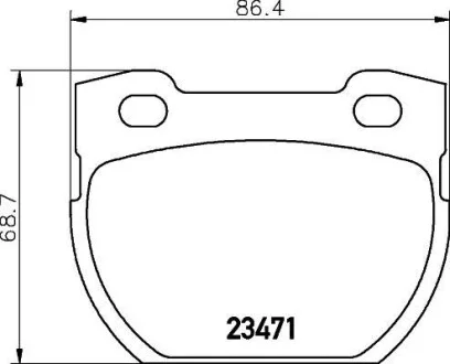 Тормозные колодки дисковые, комплект HELLA 8DB 355 019-231