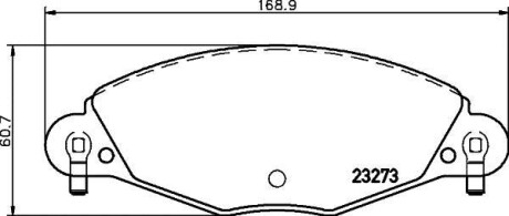 Тормозные колодки дисковые, комплект HELLA 8DB 355 019-421