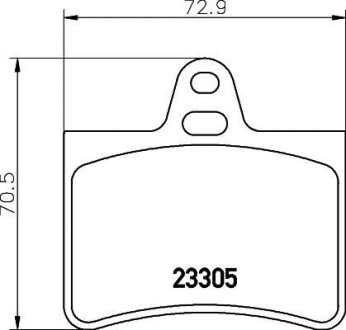 Тормозные колодки дисковые, комплект HELLA 8DB 355 019-441