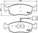 Тормозные колодки дисковые, комплект HELLA 8DB 355 019-651 (фото 1)