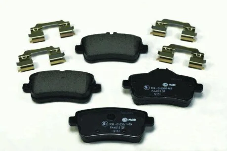 Тормозные колодки дисковые, комплект HELLA 8DB 355 019-741