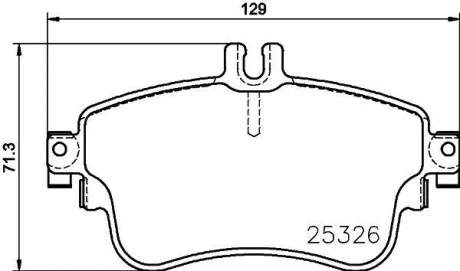 Тормозные колодки дисковые, комплект HELLA 8DB 355 019-751