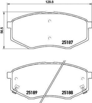 Тормозные колодки дисковые, комплект HELLA 8DB 355 019-791