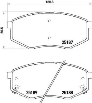 Тормозные колодки дисковые, комплект HELLA 8DB 355 019-791