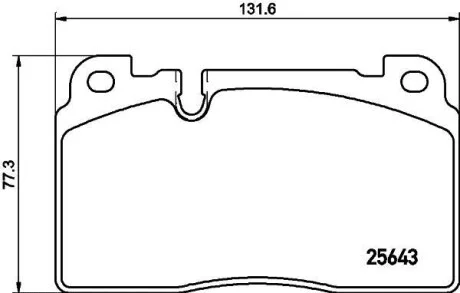 Тормозные колодки дисковые, комплект HELLA 8DB 355 020-241
