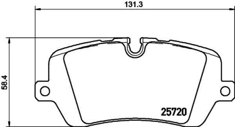 Тормозные колодки дисковые, комплект HELLA 8DB 355 020-361