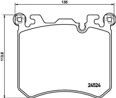 Тормозные колодки дисковые, комплект HELLA 8DB 355 020-431