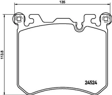 Тормозные колодки дисковые, комплект HELLA 8DB 355 020-431