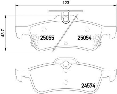 Тормозные колодки дисковые, комплект HELLA 8DB 355 020-501