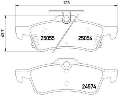 Тормозные колодки дисковые, комплект HELLA 8DB 355 020-501