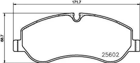 Тормозные колодки дисковые, комплект HELLA 8DB 355 020-691