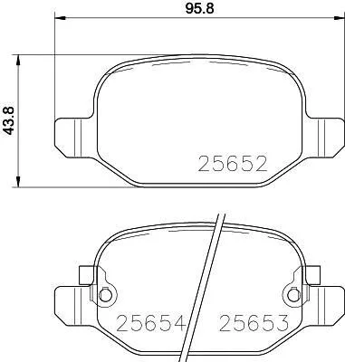 Тормозные колодки дисковые, комплект HELLA 8DB 355 020-761 (фото 1)