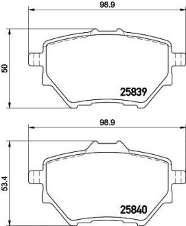 Тормозные колодки дисковые, комплект HELLA 8DB 355 020-991