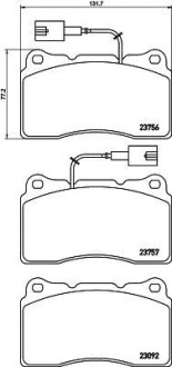 Тормозные колодки дисковые, комплект HELLA 8DB 355 021-151