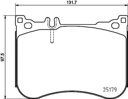 Тормозные колодки дисковые, комплект HELLA 8DB 355 021-211