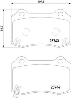 Тормозные колодки дисковые, комплект HELLA 8DB 355 021-251
