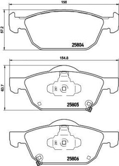 Тормозные колодки дисковые, комплект HELLA 8DB 355 021-431