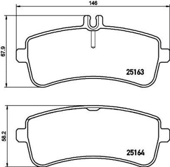 Тормозные колодки дисковые, комплект HELLA 8DB 355 021-521