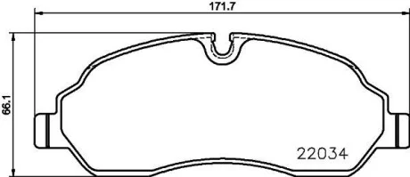 Тормозные колодки дисковые, комплект HELLA 8DB 355 021-571