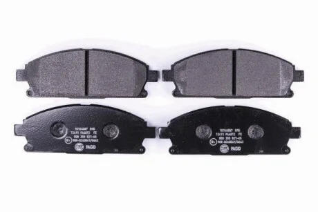 Тормозные колодки дисковые, комплект HELLA 8DB 355 021-651