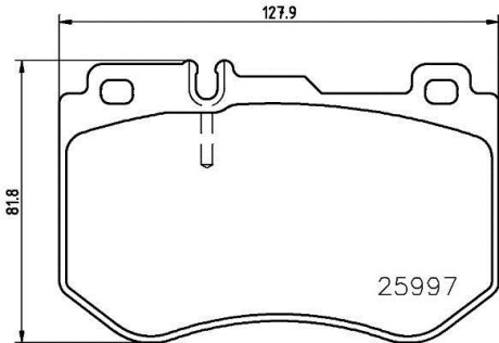 Тормозные колодки дисковые, комплект HELLA 8DB 355 021-741