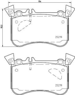 Тормозные колодки дисковые, комплект HELLA 8DB 355 021-771