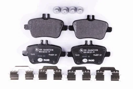 Тормозные колодки дисковые, комплект HELLA 8DB 355 021-791