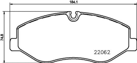 Тормозные колодки дисковые, комплект HELLA 8DB 355 021-961