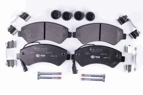 Тормозные колодки дисковые, комплект HELLA 8DB 355 023-011