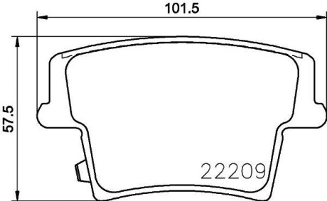 Тормозные колодки дисковые, комплект HELLA 8DB 355 023-101