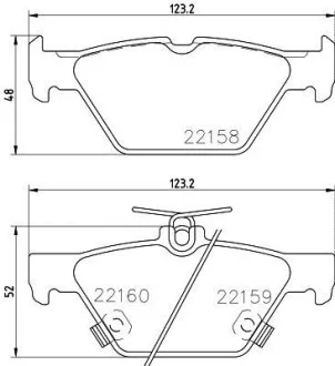 Тормозные колодки дисковые, комплект HELLA 8DB 355 023-341