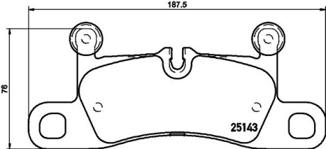 Тормозные колодки дисковые, комплект HELLA 8DB 355 023-371