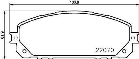 Тормозные колодки дисковые, комплект HELLA 8DB 355 023-391